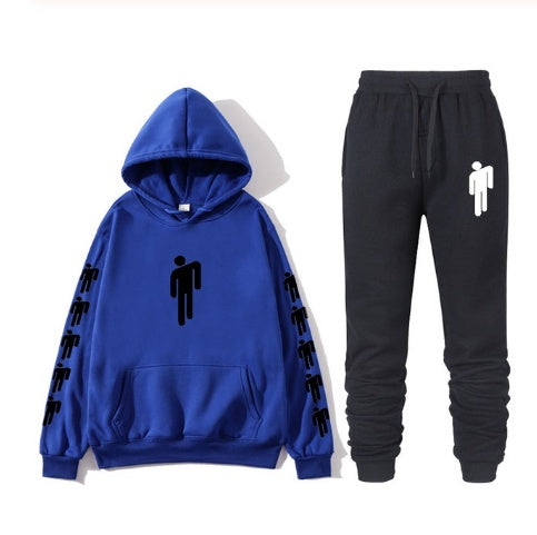 Avrin Graphic Print Hoodie & Sweatpants Set – Unisex Hip-Hop Streetwear Tracksuit | Casual Winter Outfit