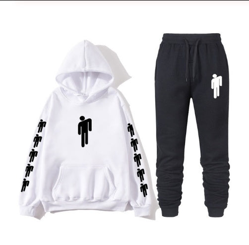 Avrin Graphic Print Hoodie & Sweatpants Set – Unisex Hip-Hop Streetwear Tracksuit | Casual Winter Outfit