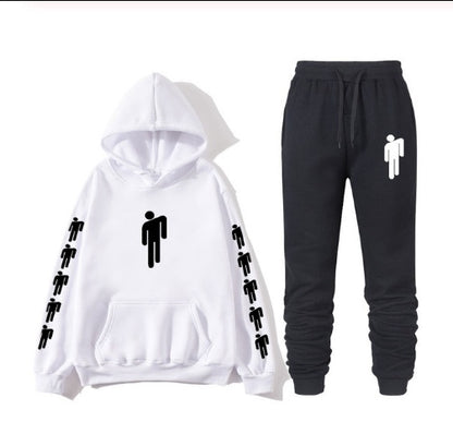 Avrin Graphic Print Hoodie & Sweatpants Set – Unisex Hip-Hop Streetwear Tracksuit | Casual Winter Outfit