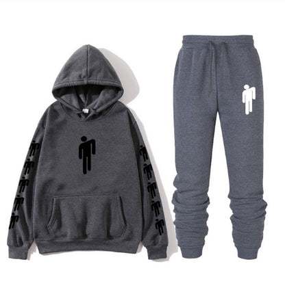 Avrin Graphic Print Hoodie & Sweatpants Set – Unisex Hip-Hop Streetwear Tracksuit | Casual Winter Outfit