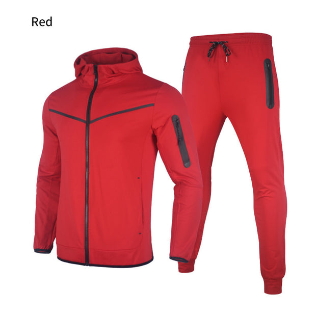 AVRIN Men’s Hooded Tracksuit – 2-Piece Sports & Leisure Set, Casual Sweatshirt and Jogger Pants