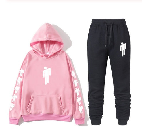 Avrin Graphic Print Hoodie & Sweatpants Set – Unisex Hip-Hop Streetwear Tracksuit | Casual Winter Outfit