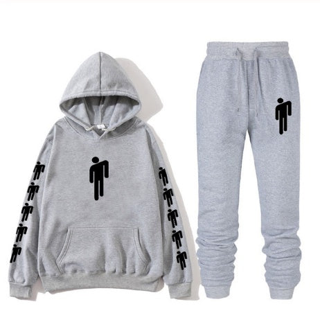 Avrin Graphic Print Hoodie & Sweatpants Set – Unisex Hip-Hop Streetwear Tracksuit | Casual Winter Outfit