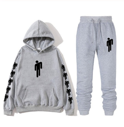 Avrin Graphic Print Hoodie & Sweatpants Set – Unisex Hip-Hop Streetwear Tracksuit | Casual Winter Outfit