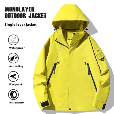 AVRIN Men’s Lightweight Outdoor Shell Jacket – Windproof & Waterproof Mountaineering Coat