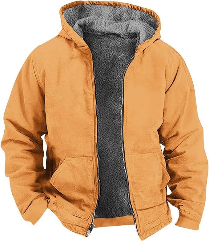 Avrin Men’s Insulated Active Jac – Loose Fit Washed Duck Jacket | Heavy-Duty Warmest Winter Coat