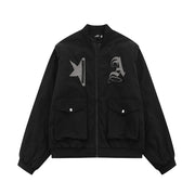 AVRIN Men’s Thick Baseball Jacket with Detachable Sleeves – Warm Cotton Varsity Coat | Winter Streetwear