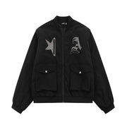 AVRIN Men’s Thick Baseball Jacket with Detachable Sleeves – Warm Cotton Varsity Coat | Winter Streetwear