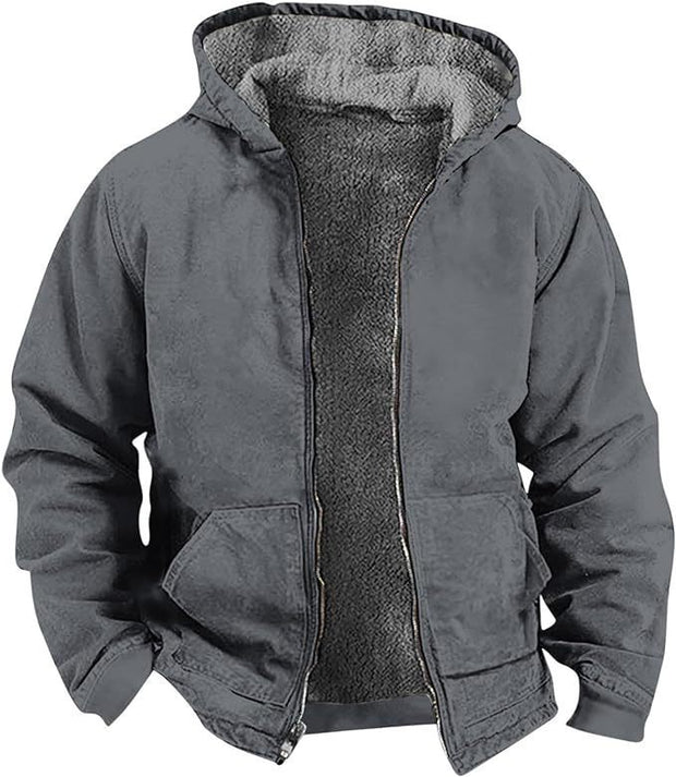 AVRIN Men’s Insulated Active Jac – Loose Fit Washed Duck Jacket | Heavy-Duty Warmest Winter Coat