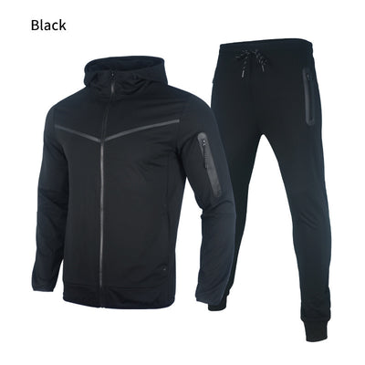 AVRIN Men’s Hooded Tracksuit – 2-Piece Sports & Leisure Set, Casual Sweatshirt and Jogger Pants