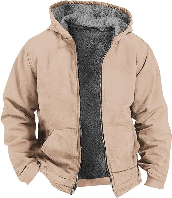 Avrin Men’s Insulated Active Jac – Loose Fit Washed Duck Jacket | Heavy-Duty Warmest Winter Coat