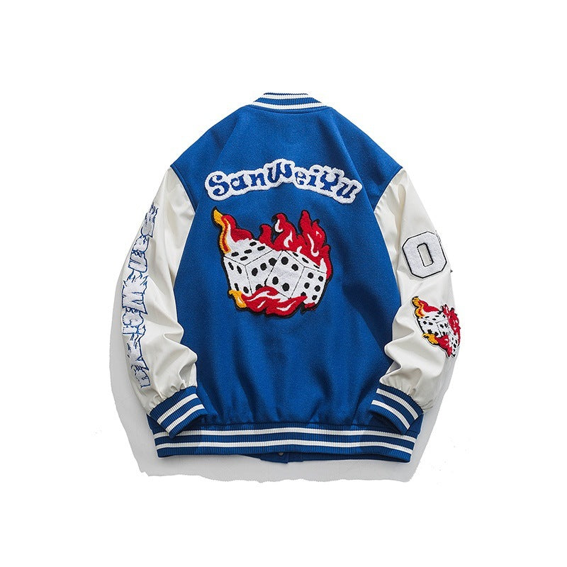 Avrin Men’s Trendy Personality Couple Jacket – Fashionable Lightweight Streetwear Coat